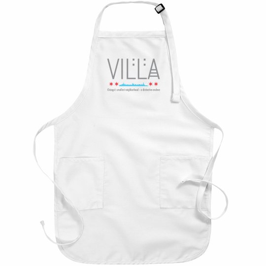 Villa Chicago Skyline Chef Apron Villa Chicago Skyline Chef Apron