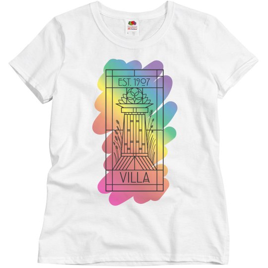 Villa Logo Rainbow Paint Tee