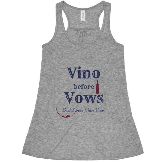 Vino Before Vows Bachelorette Wine Tour Tank