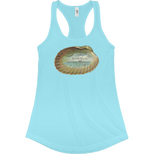 Vintage Beach Postcard Tank
