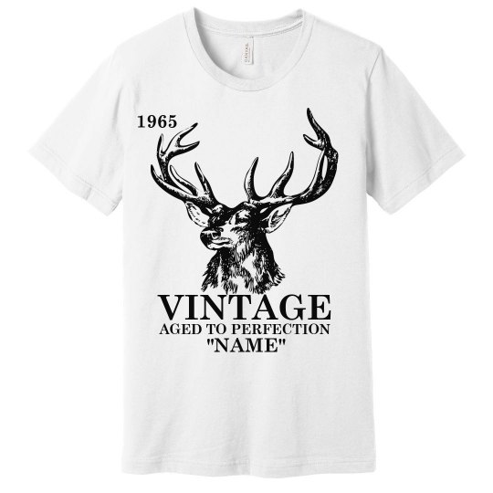 Vintage Deer Birthday shirt 