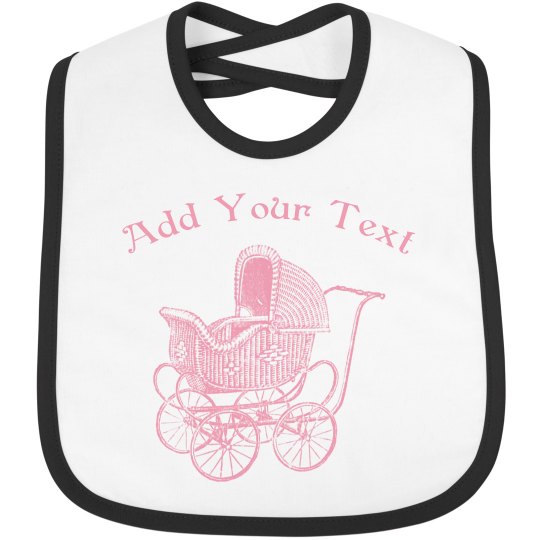 Vintage Pink Baby Carriage