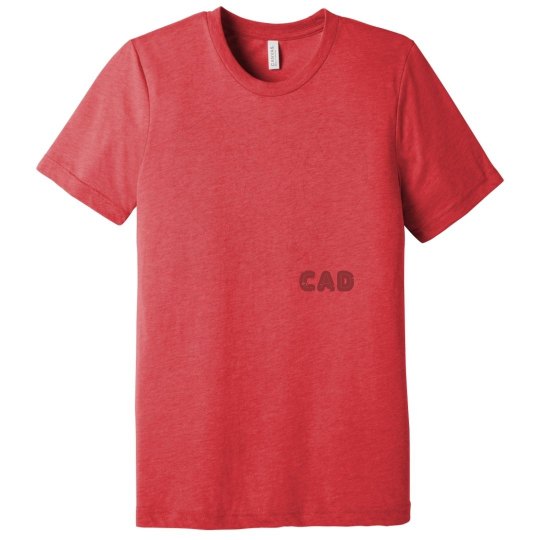 Vintage red CAD tee