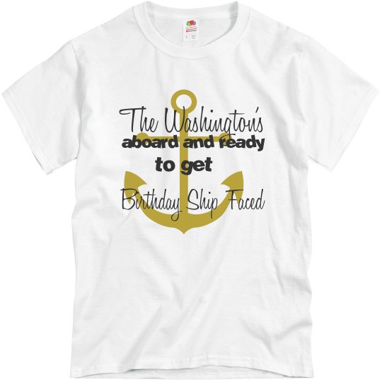 Washington's ship faced shirt