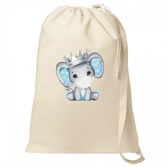 watercolor baby boy elephant with mask