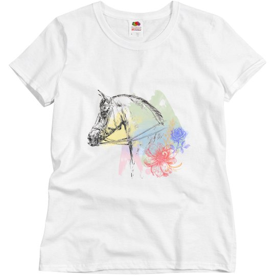 Watercolor Horse Head Watercolor Horse Head