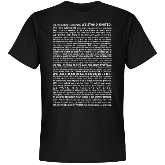 We Are Social Marketers - Black men’s We Are Social Marketers - Black men’s