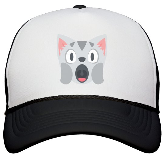 Weary Cat Face Snapback Hat Weary Cat Face Snapback Hat