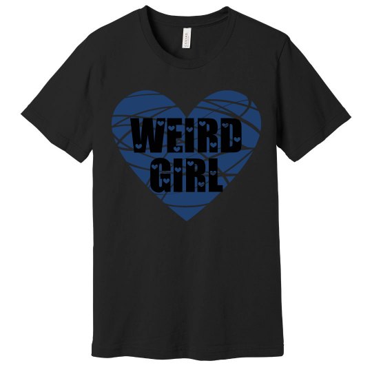 Weird Girl Edgy Heart Blue Weird Girl Edgy Heart Blue