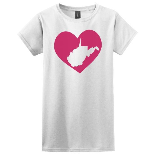 West Virginia In My Heart State Pride T-Shirt West Virginia In My Heart State Pride T-Shirt
