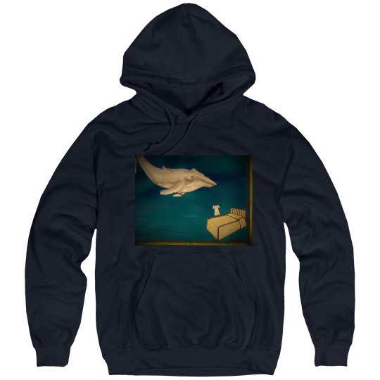 Whales and deep water hoodie