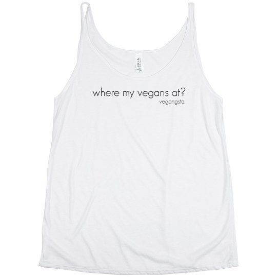 where my vegans slouchy tank