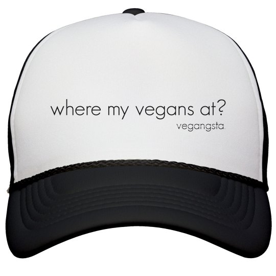 where my vegans trucker hat