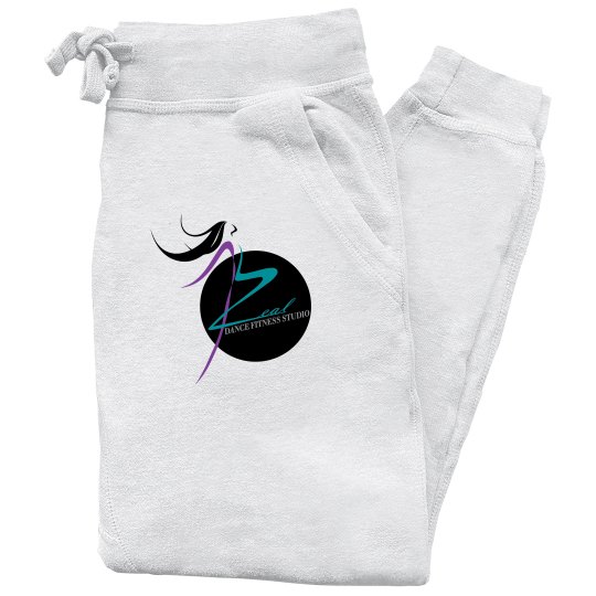 White Fleece Joggers