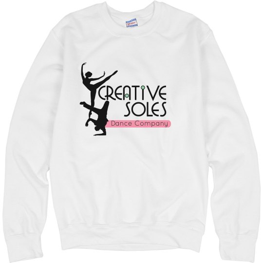 White Logo Crewneck Sweatshirt