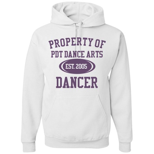 White PDT Property Hoodie