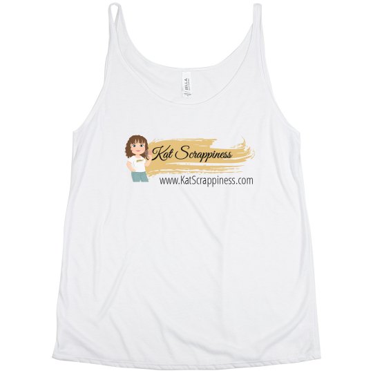 white plus size tank with ks logo white plus size tank with ks logo