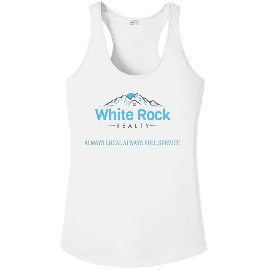 White rock reality white tank lt bl