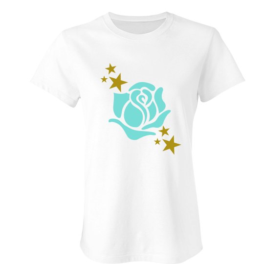 White rose Stars tshirt