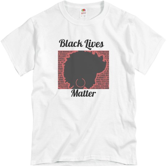 White tee w/black & red graphic White tee w/black & red graphic