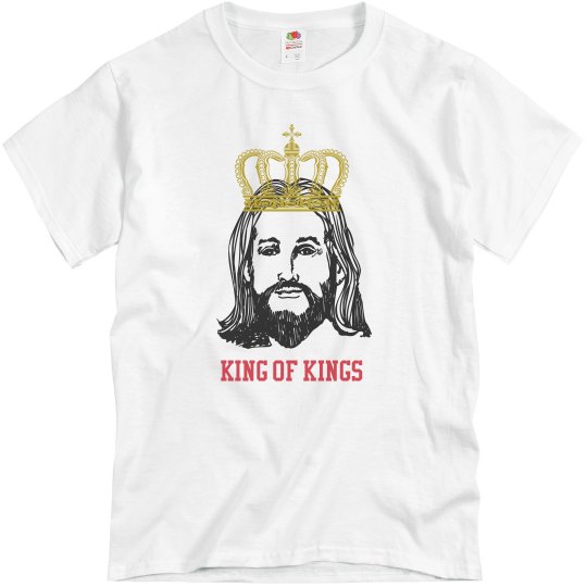 White tee w/black, Red & Gold graphic 