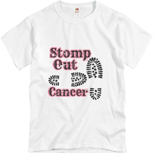 White Tee w/Foot print Graphic 