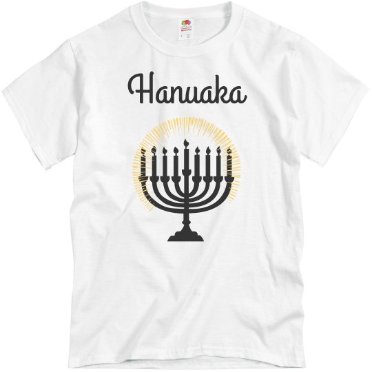 White tee w/Hanuaka graphic 