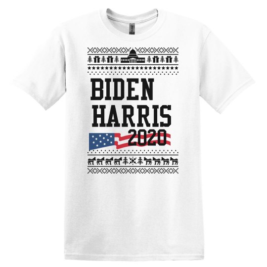 White tee w/presidential candidate verbiage 