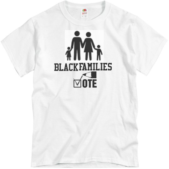 White tee w/voting #1 graphic 