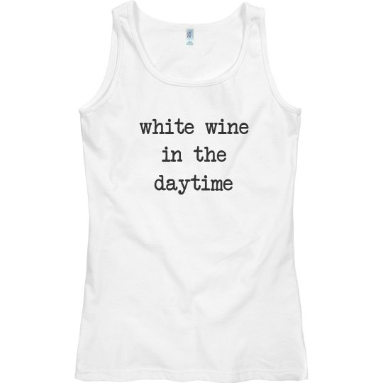 White wine in the daytime tank