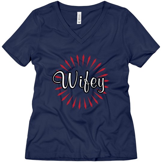 Wifey V-Neck Tee