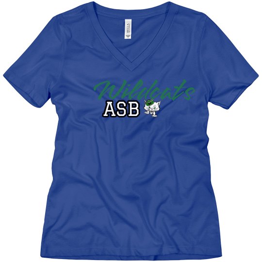 Wildcats ASB V-Neck Relaxed White 