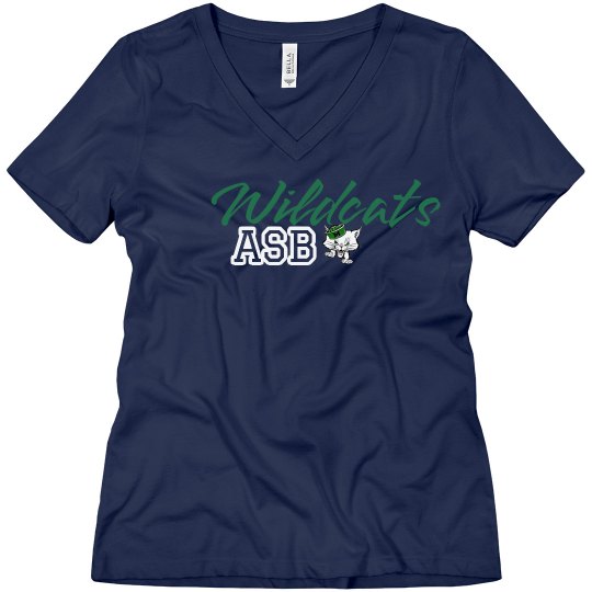 Wildcats ASB V-Neck Relaxed White
