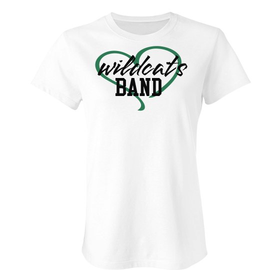Wildcats Band Love White