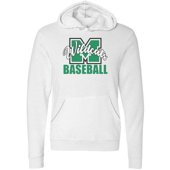 Wildcats Baseball M Hoodie White