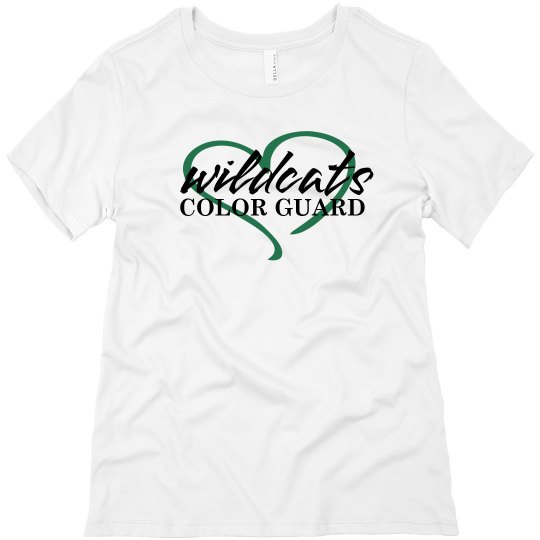 Wildcats Color Guard Love Relaxed White