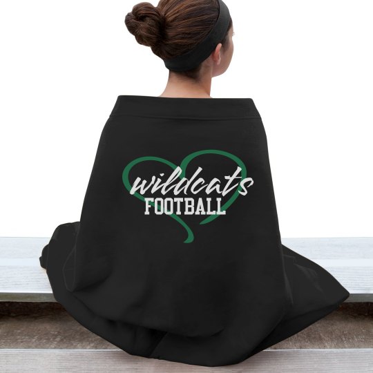 Wildcats Football Love Blanket