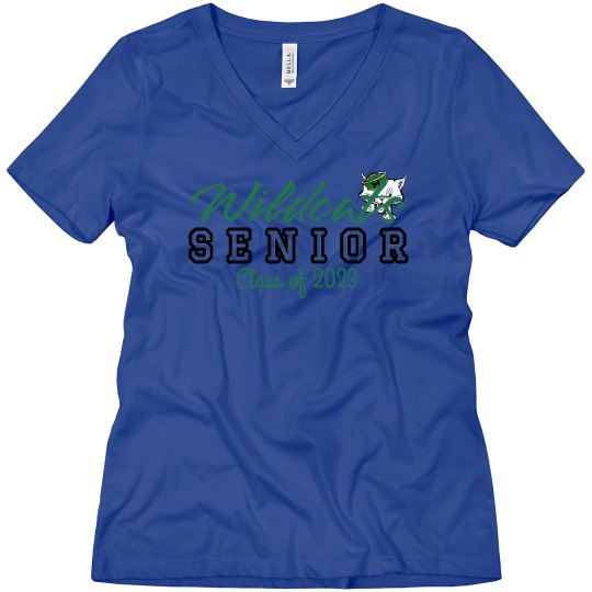 Wildcats Senior 2023 V-Neck White