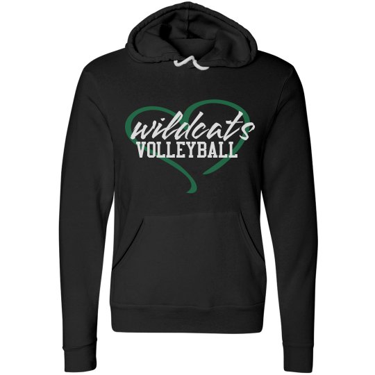 Wildcats Volleyball Love Hoodie