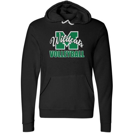 Wildcats Volleyball M Hoodie Black 