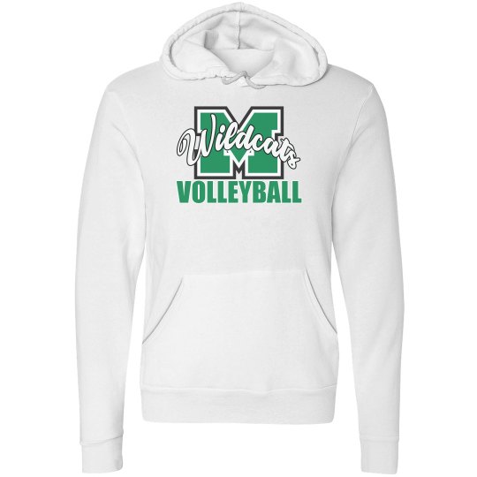 Wildcats Volleyball M Hoodie White