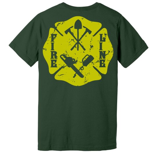 Wildland Firefighter Fire Line Maltese Cross