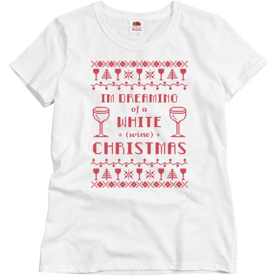 wine christmas tee
