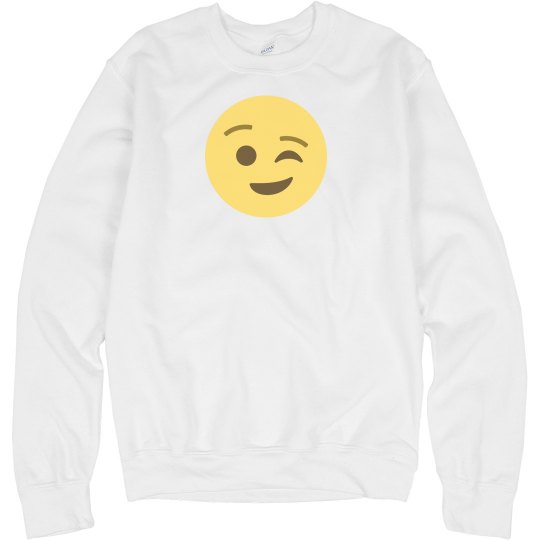 Winking Face Unisex Sweatshirt Winking Face Unisex Sweatshirt