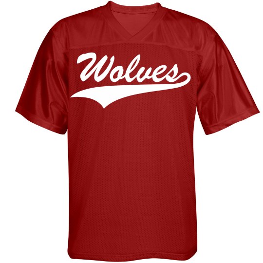 Wolves custom sports jersey