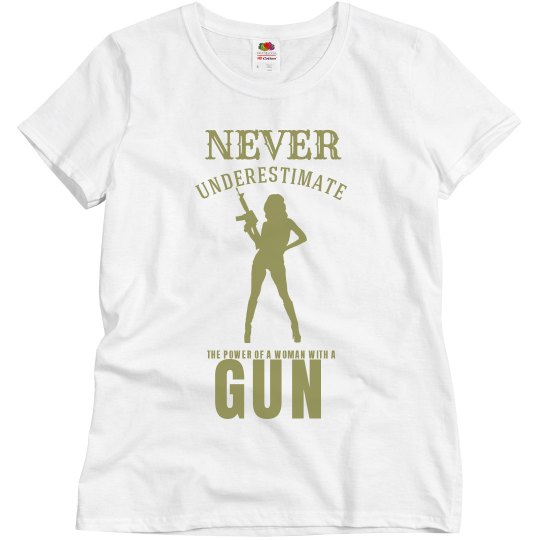 Woman with a gun