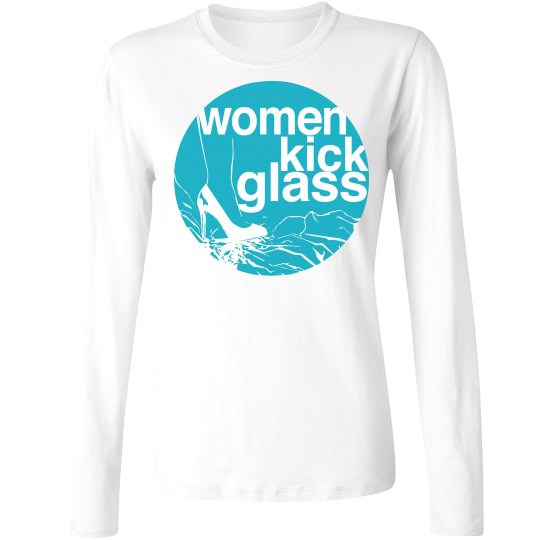 Women Kick Glass Logo Long Sleeve Tee
