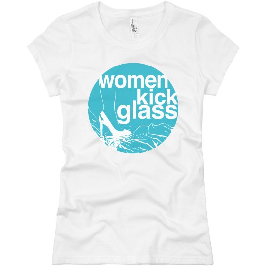 Women Kick Glass Logo Tee