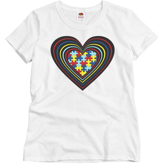 Women/Misses Autism Heart Women/Misses Autism Heart