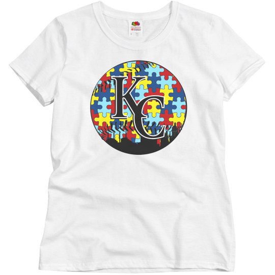Women/Misses PUZZLE Autism KC Baseball